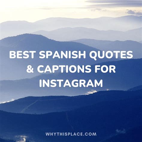 195+ Best Spanish Quotes & Captions for Instagram - WhyThisPlace.com