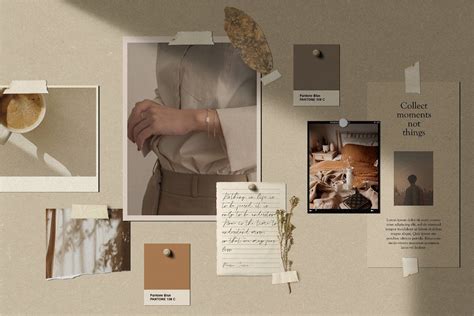 Moodboard Mockup Scene Creator By Harmonais Visual #presentation #fashion Minimalist Desktop ...