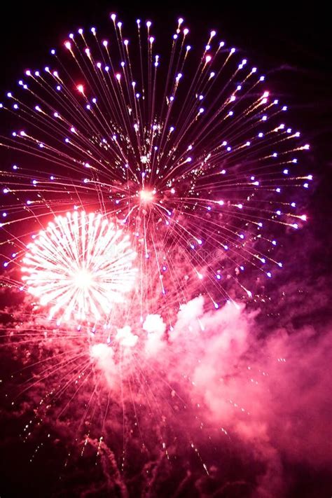 Purple fireworks stock image. Image of july, year, holiday - 6571111