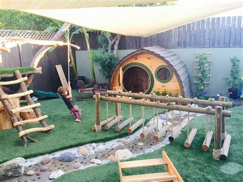 Natural playground at Kids Collective Preschool | Diy playground, Backyard playground, Backyard play