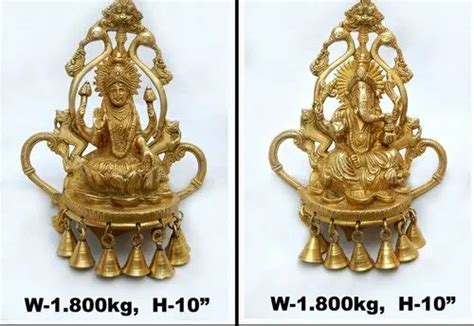 Gold Aligarh Brass Laxmi Ganesh Statue at Rs 4000/pair in Aligarh | ID: 22523929362