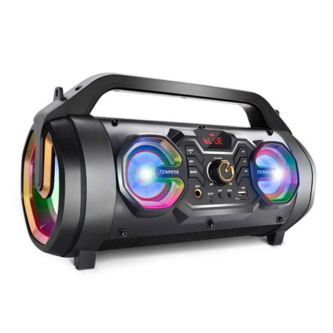 Buy Bluetooth Speakers, 30W Portable Bluetooth Boombox with Subwoofer ...