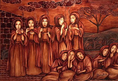 The Parable of the Ten Virgins Painting by Lilibeth Kindle - Fine Art ...