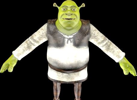 Shrek Rigged 3D Model