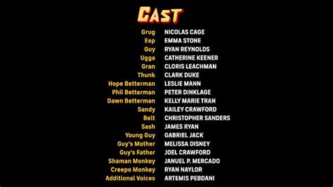 The Croods: A New Age (2020 Movie) - Behind The Voice Actors