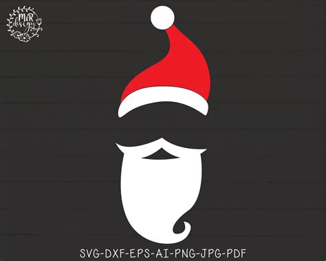 Santa Svg Santa Claus SVG Santa Face Svg Santa Clipart | Etsy | Santa face, Christmas svg files ...