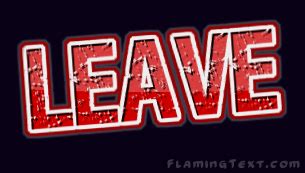 leave Logo | Free Logo Design Tool from Flaming Text