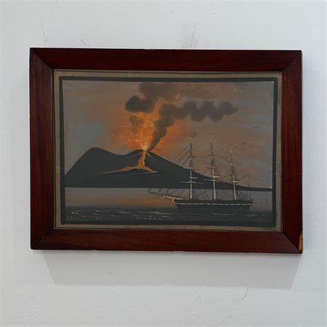 Painting of Krakatoa's Erruption, South East Asian, Circa 1884 ...