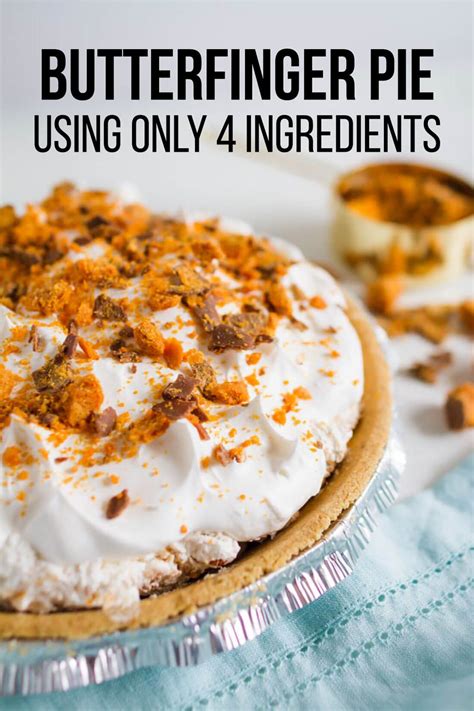 4-Ingredient Butterfinger Pie Recipe - Thirty Handmade Days