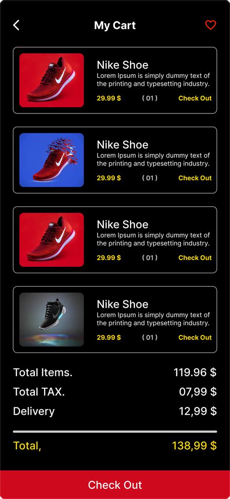 Nike Shoe App on Behance