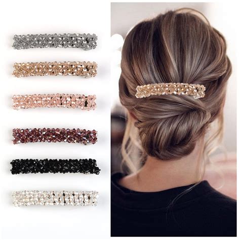 Online fashion store Fashion Women Rhinestone Long Barrettes Hair Clip Hairpin Hair Pin ...