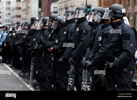 Metropolitan Police in riot gear standing in formation during Stock Photo, Royalty Free Image ...