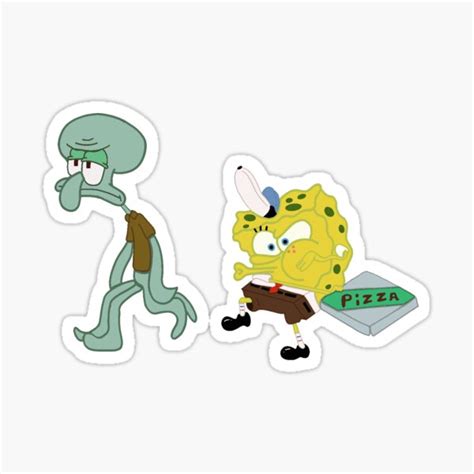 "Krusty Krab pizza meme" Sticker for Sale by nikkihistory | Redbubble