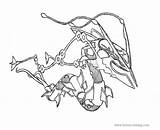 Mega Rayquaza Pokemon Coloring Pages  Free Printable sketch template