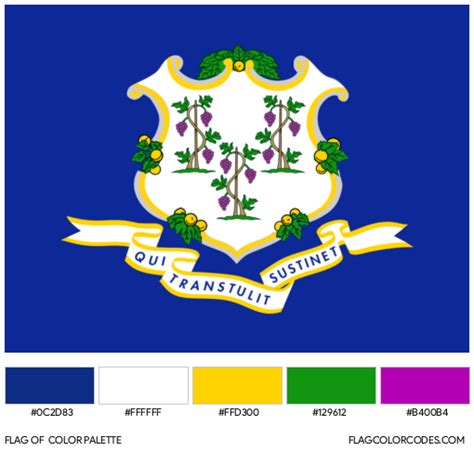 Connecticut flag color codes