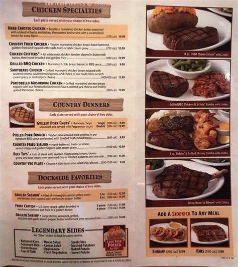 Online Menu of Texas Roadhouse Restaurant, Mount Pleasant, Michigan, 48858 - Zmenu