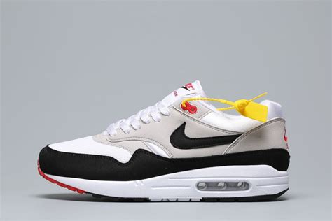 Mens Nike Air Max 1 Anniversary White/Dark Obsidian - FavSole.com