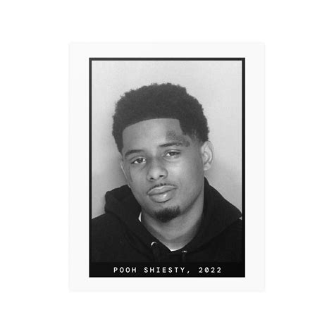 Pooh Shiesty, 2022 Rapper Mugshot Poster – Vendor Company