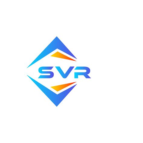 SVR abstract technology logo design on white background. SVR creative ...