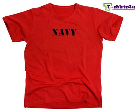 US NAVY UNITED STATES USN Seals Sea Physical Training Tee Mens T-Shirt NEW Red | eBay