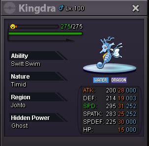 Auction Ended : Kingdra 31 speed pvp moveset ready - Selling Pokémon - Gold - Pokemon Revolution ...