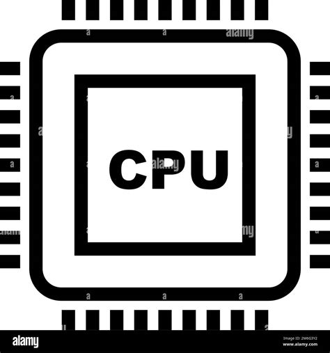 Cpu Clipart Black And White