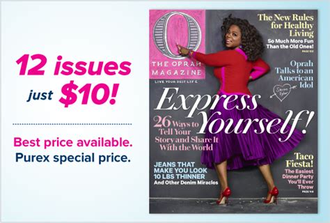 1 year subscription of O Magazine for only $10! - A Happy Hippy Mom