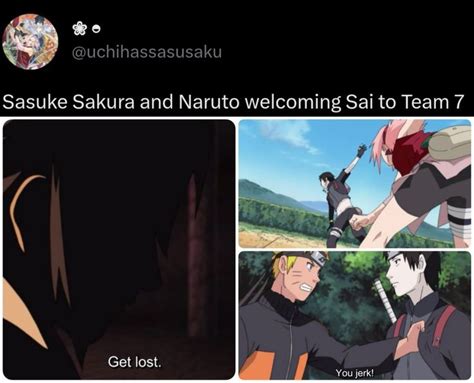 Sasuke Sakura and Naruto welcoming Sai to Team 7 in 2023 | Naruto team 7, Naruto teams, Sakura ...