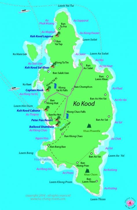 Map of Koh Kood Thailand - Soneva Kiri Thailand - TravelsMaps.Com