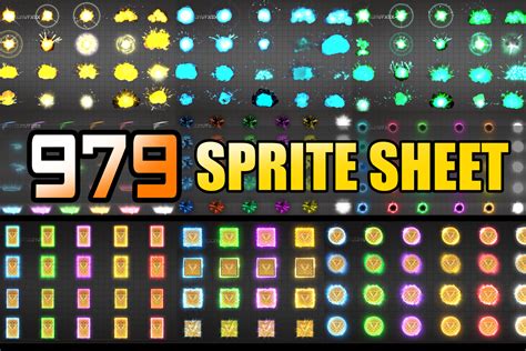 Super Mega Pack Effect Sprite Sheet | 2D Textures & Materials | Unity ...