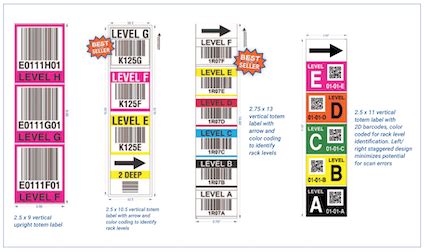 Warehouse Rack and Bin Location Labels | ID Label Inc.