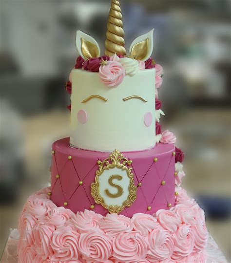 Pink Unicorn Cake | Wedding cake bakery, Unicorn cake, Unicorn birthday ...