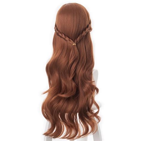 Disney Frozen 2 Princess Anna Brown Cosplay Wigs | Lange lockenfrisuren, Haarzöpfe, Haar styling