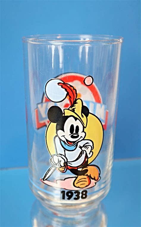 2 Mickey Mouse Disney Drinking Glasses Vintage Sunoco Premium - Etsy Australia