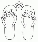 Printable Coloring Pages Flip Flops  Home sketch template