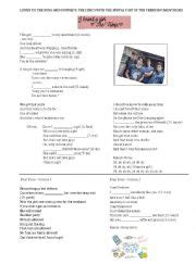 I Found a Girl - ESL worksheet by elislaste