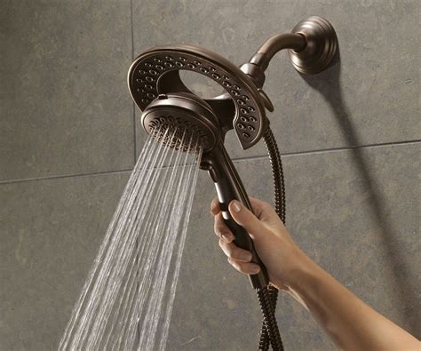 Delta In2ition Two-in-one Shower Head #ShowerHeads | Shower heads, Shower controls, Shower panels