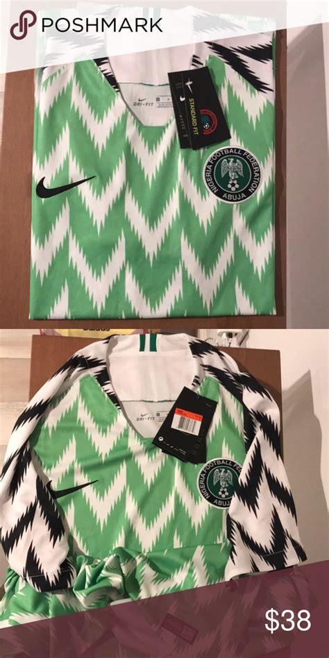 Nigeria official soccer jersey | Soccer jersey, Mens shirts, Jersey