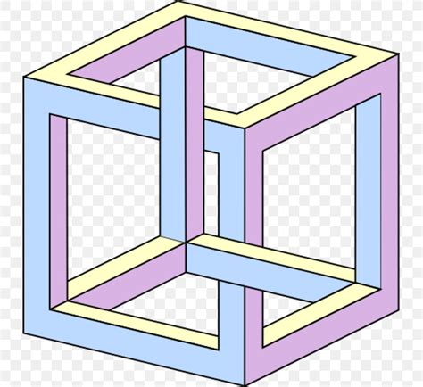 Impossible Cube Impossible Object Drawing Optical Illusion Penrose Triangle, PNG, 731x752px ...