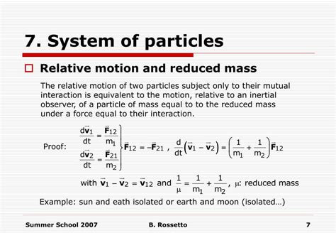 PPT - 7. System of particles PowerPoint Presentation, free download ...