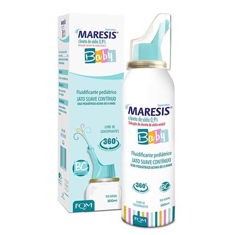 Maresis 9mg/mL, frasco spray com 100mL de solução de uso nasal, baby