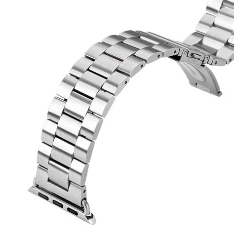 Steel Link Bracelet for Apple Watch 42mm / 44mm / 45mm (Silver)