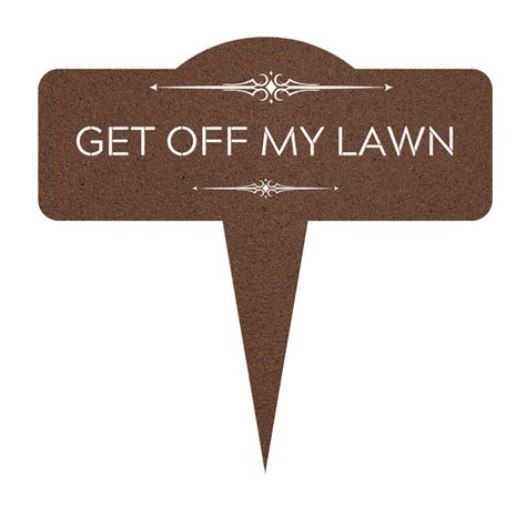 Custom Lawn Sign in Metal Get off My Lawn Funny Sign for Yard Keep off ...