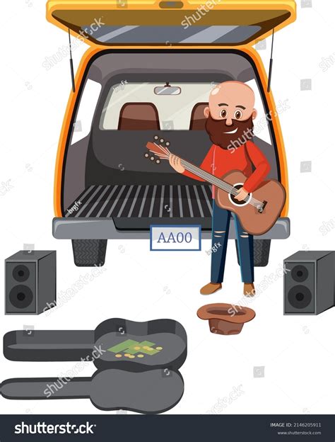 Man Playing Guitar Money Illustration Stock Vector (Royalty Free ...