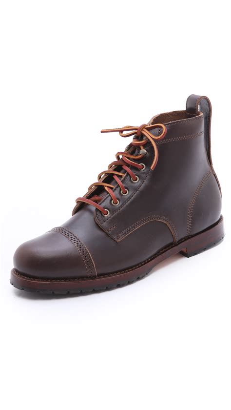 Lyst - Eastland Monroe Usa Cap Toe Boots in Brown for Men