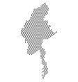 Pixel myanmar map Royalty Free Vector Image - VectorStock