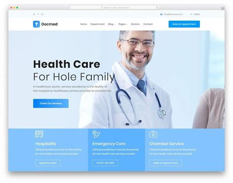 37 Free Doctor Website Templates With Neat Design 2022 - uiCookies