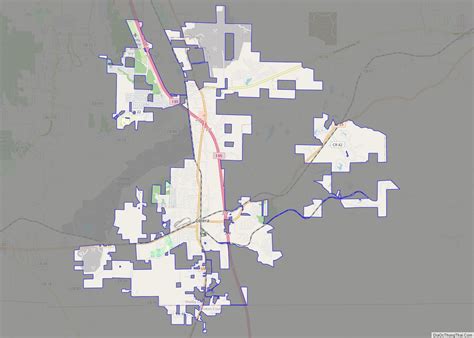 Map of Calera city, Alabama - Thong Thai Real