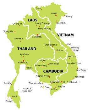 Map Of Vietnam And Thailand - Hiking In Map