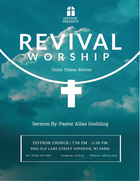 Revival Flyer Template